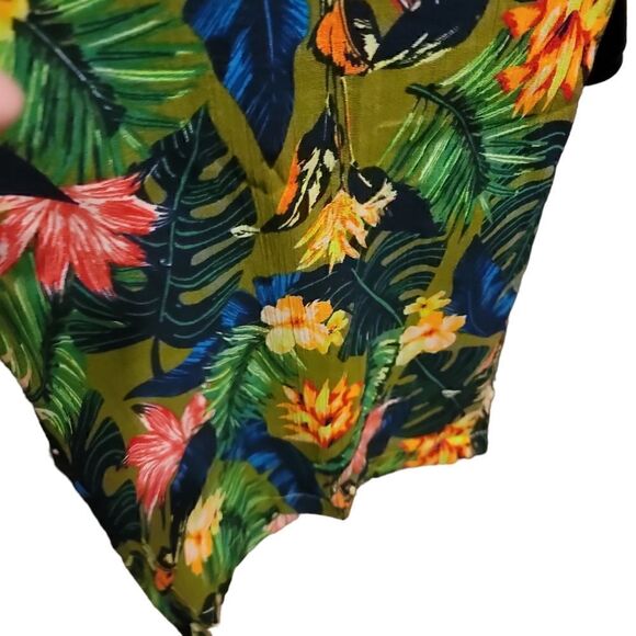 Woman Tropical High Waisted Elastic Pants Size 2X New in package - Picture 2 of 4